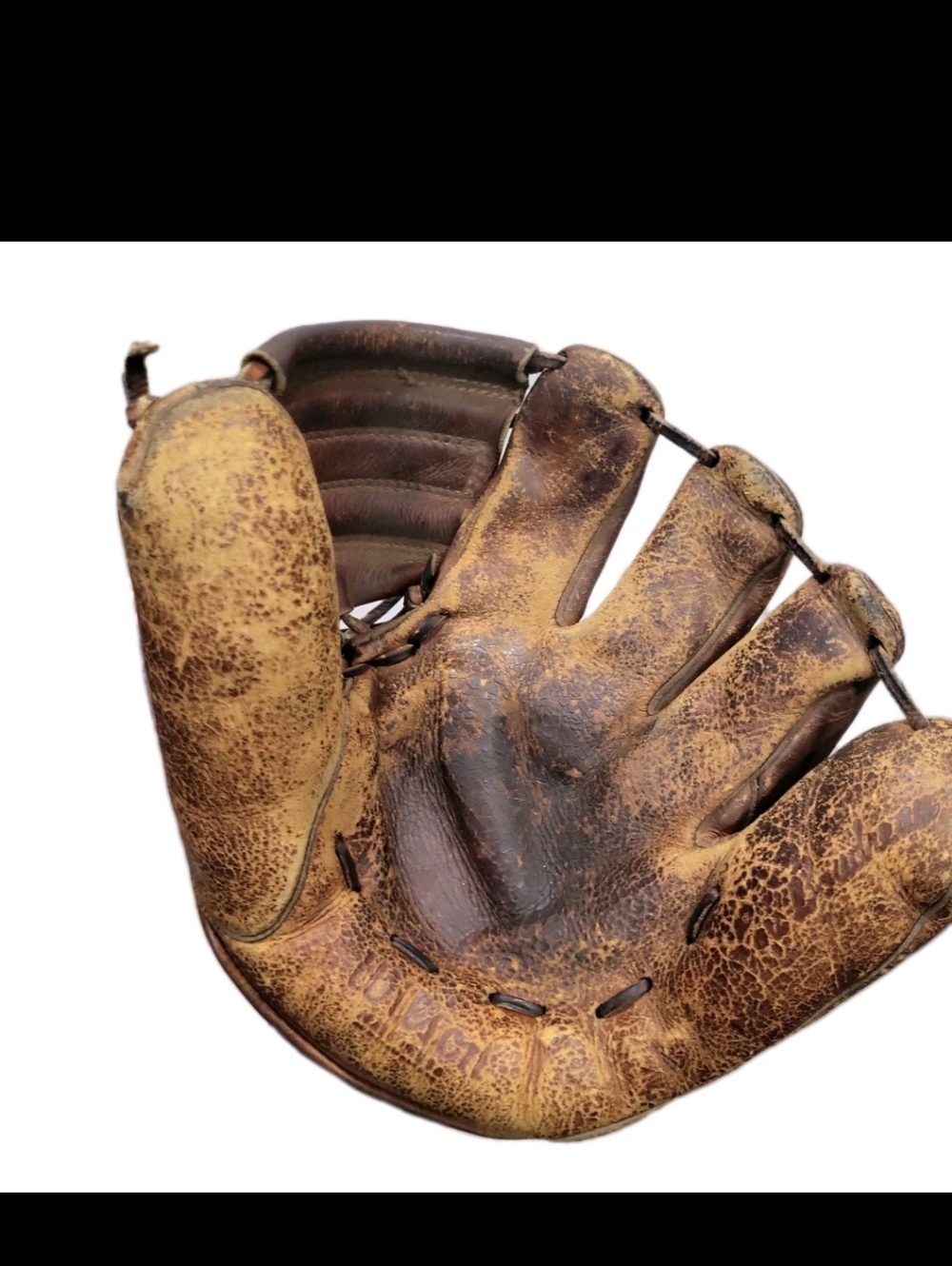 Vintage 1940s Wilson Lou Boudreau RHT Baseball Glove Made In USA Leather